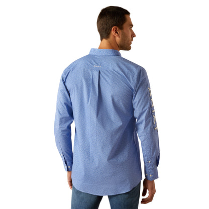 ARIAT TEAM POTTER BLUE LOGO FITTED SHIRT