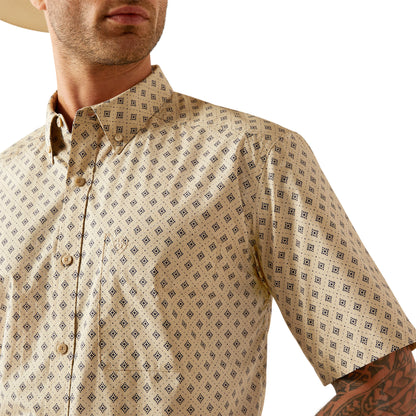 Ariat Chanse Khaki Classic Fit Short Sleeve Shirt