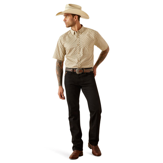 Ariat Chanse Khaki Classic Fit Short Sleeve Shirt