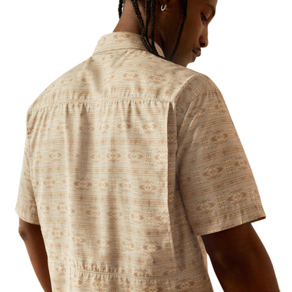 ARIAT VENTTEK TAUPE GREY OUTBOUND SHORT SLEEVE SHIRT