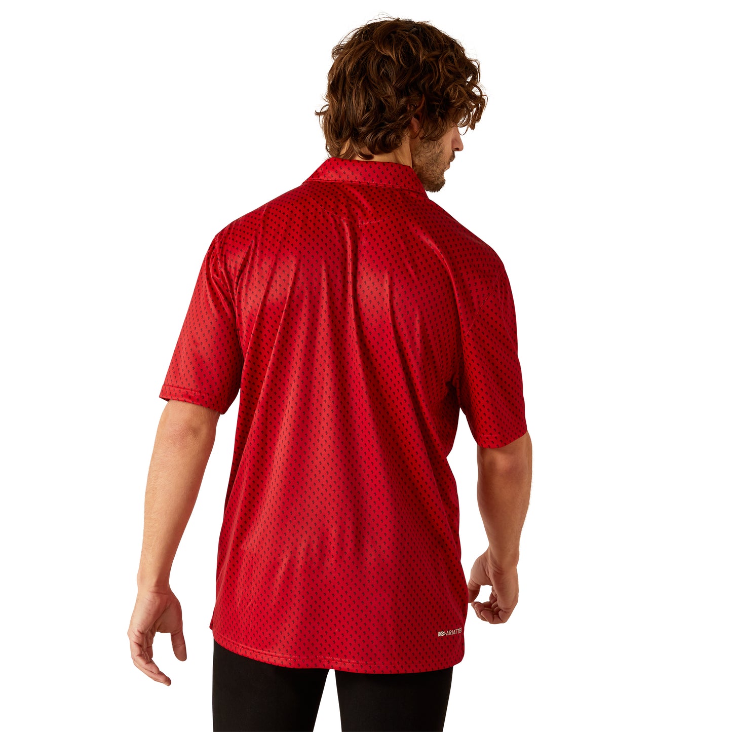 ARIAT HAUTE RED ALL OVER PRINT SHORT SLEEVE SHIRT