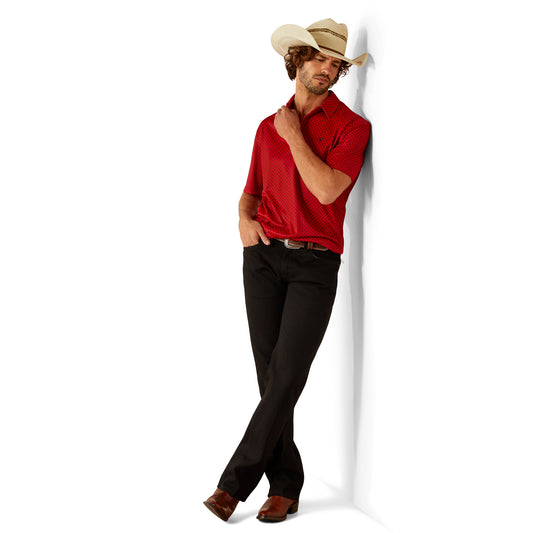 ARIAT HAUTE RED ALL OVER PRINT SHORT SLEEVE SHIRT