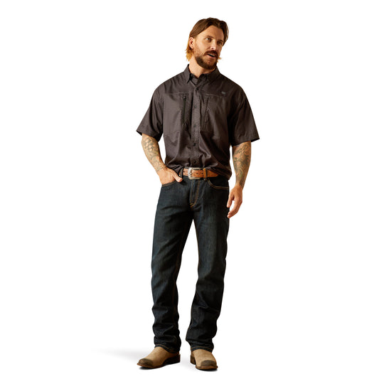 ARIAT VENTTEK BLACK SHORT SLEEVE SHIRT