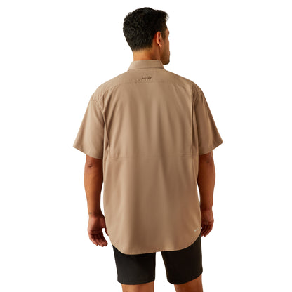 ARIAT VENTTEK TAUPE/GREY SHORT SLEEVE SHIRT