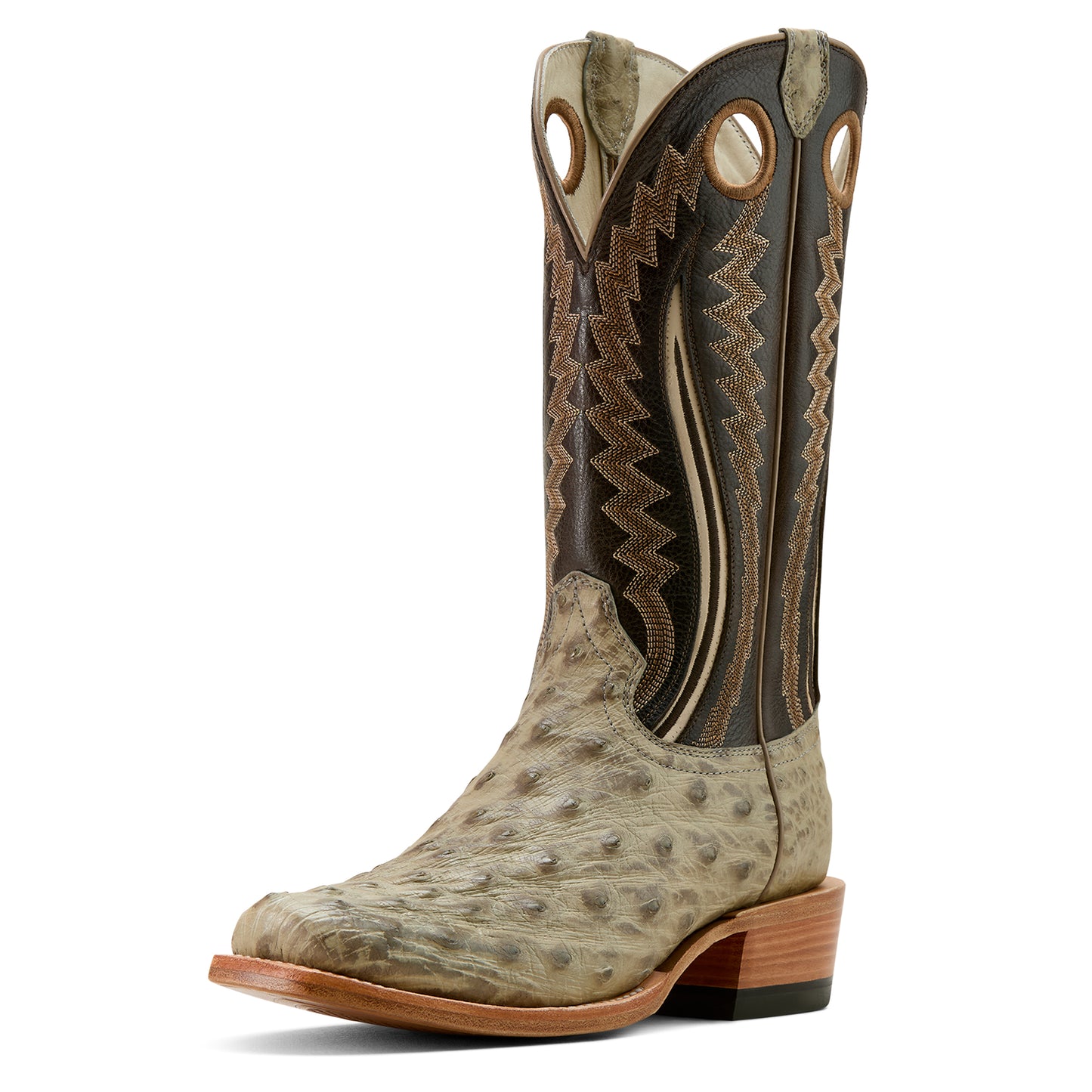Ariat Futurity Outlaw Platinum Full Quill Ostrich Cowboy Boot