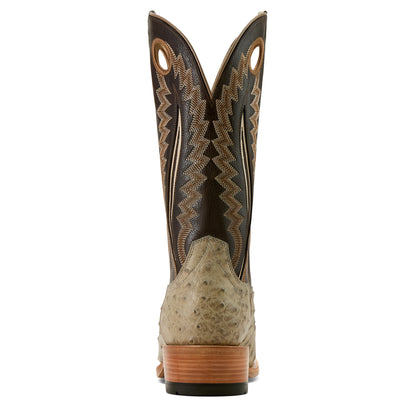 Ariat Futurity Outlaw Platinum Full Quill Ostrich Cowboy Boot