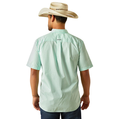 Ariat Wrinkle Free Ellis Aqua Classic Fit Shirt