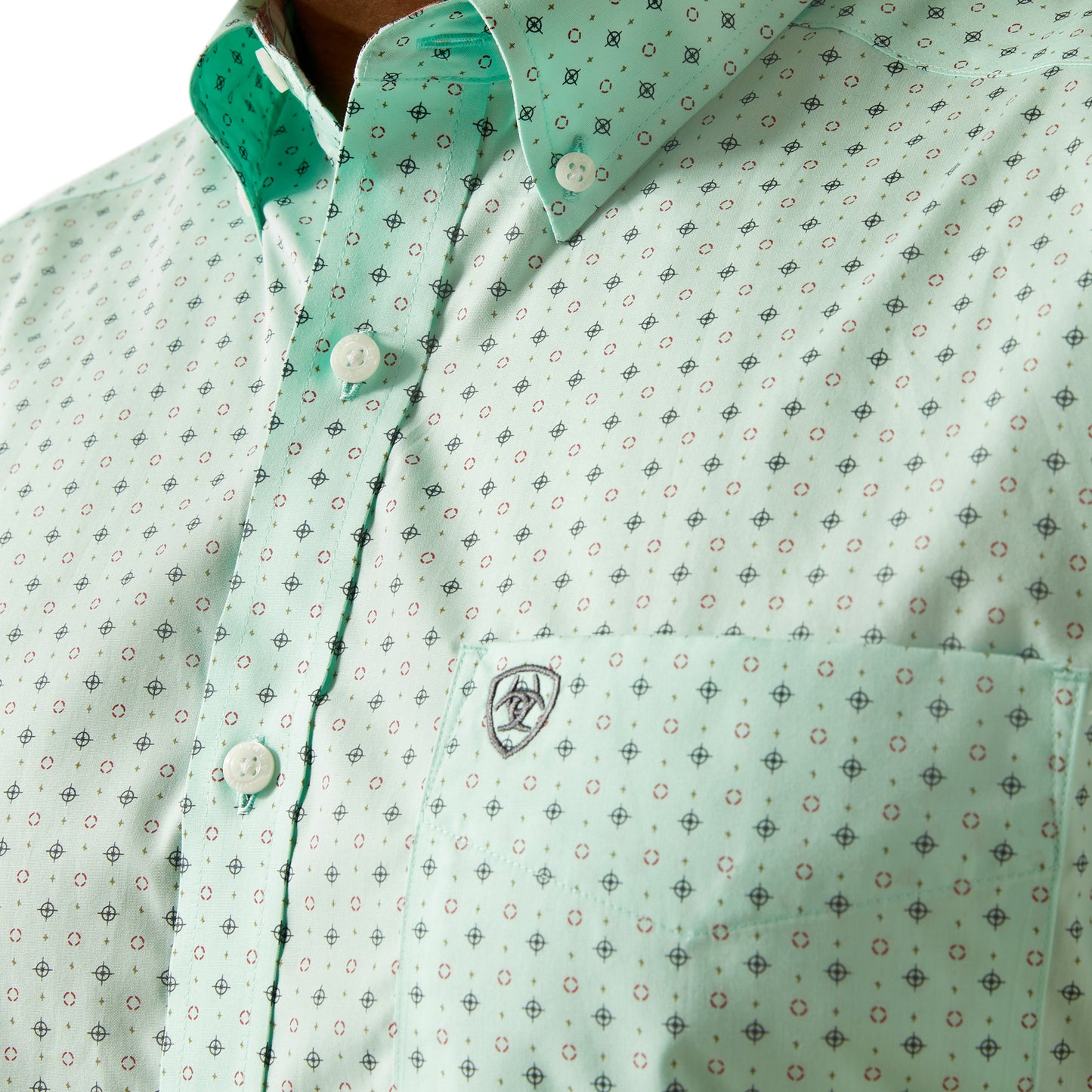 Ariat Wrinkle Free Ellis Aqua Classic Fit Shirt
