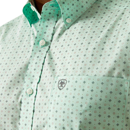 Ariat Wrinkle Free Ellis Aqua Classic Fit Shirt