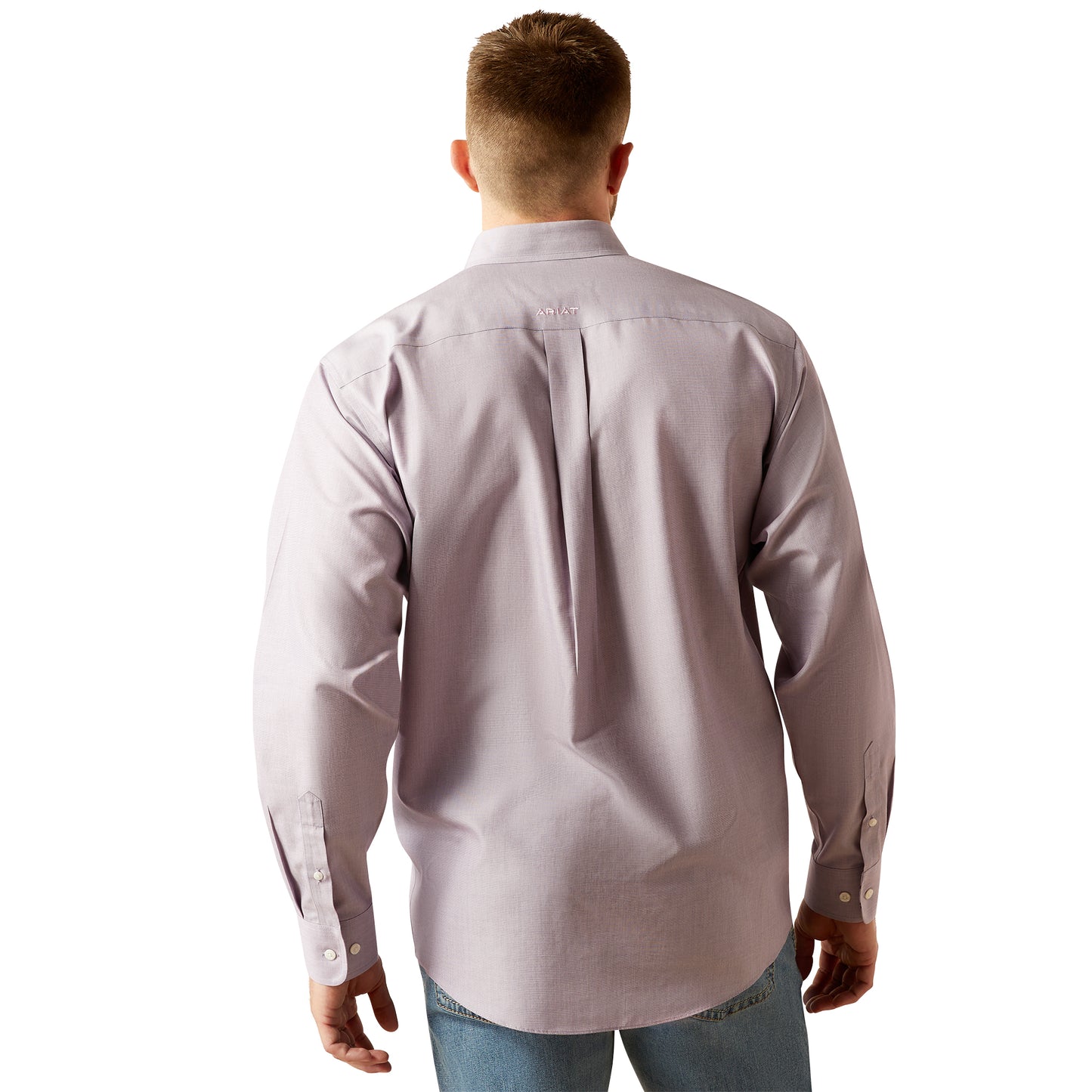 Ariat Lilac Wrinkle Free Solid Classic Fit Shirt