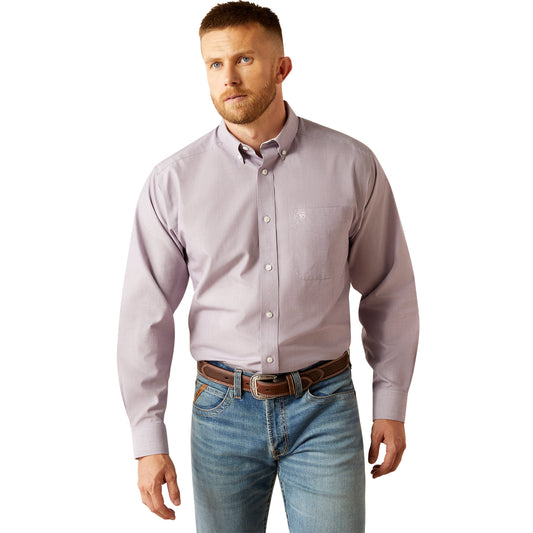 Ariat Lilac Wrinkle Free Solid Classic Fit Shirt