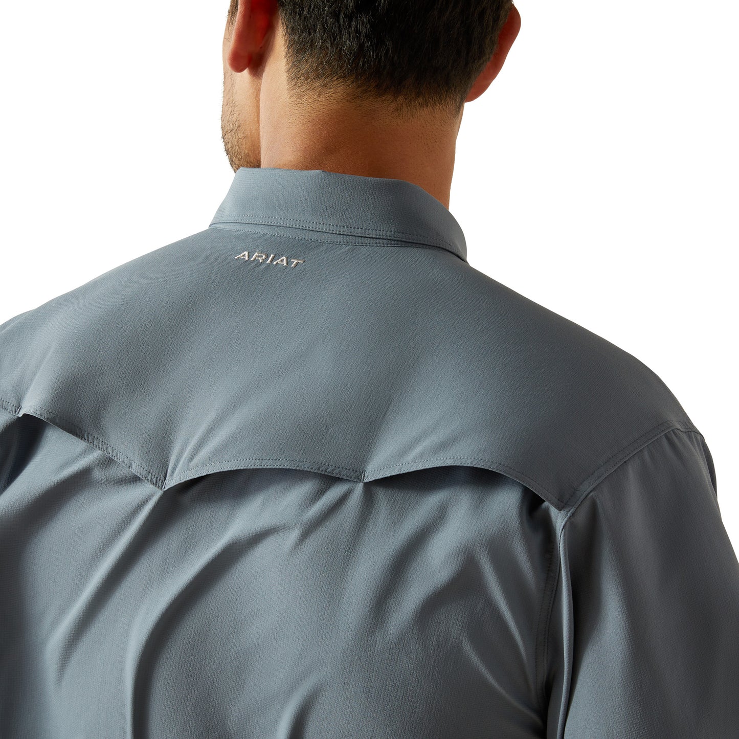 Ariat Western VentTEK Newsboy Blue Classic Fit Shirt