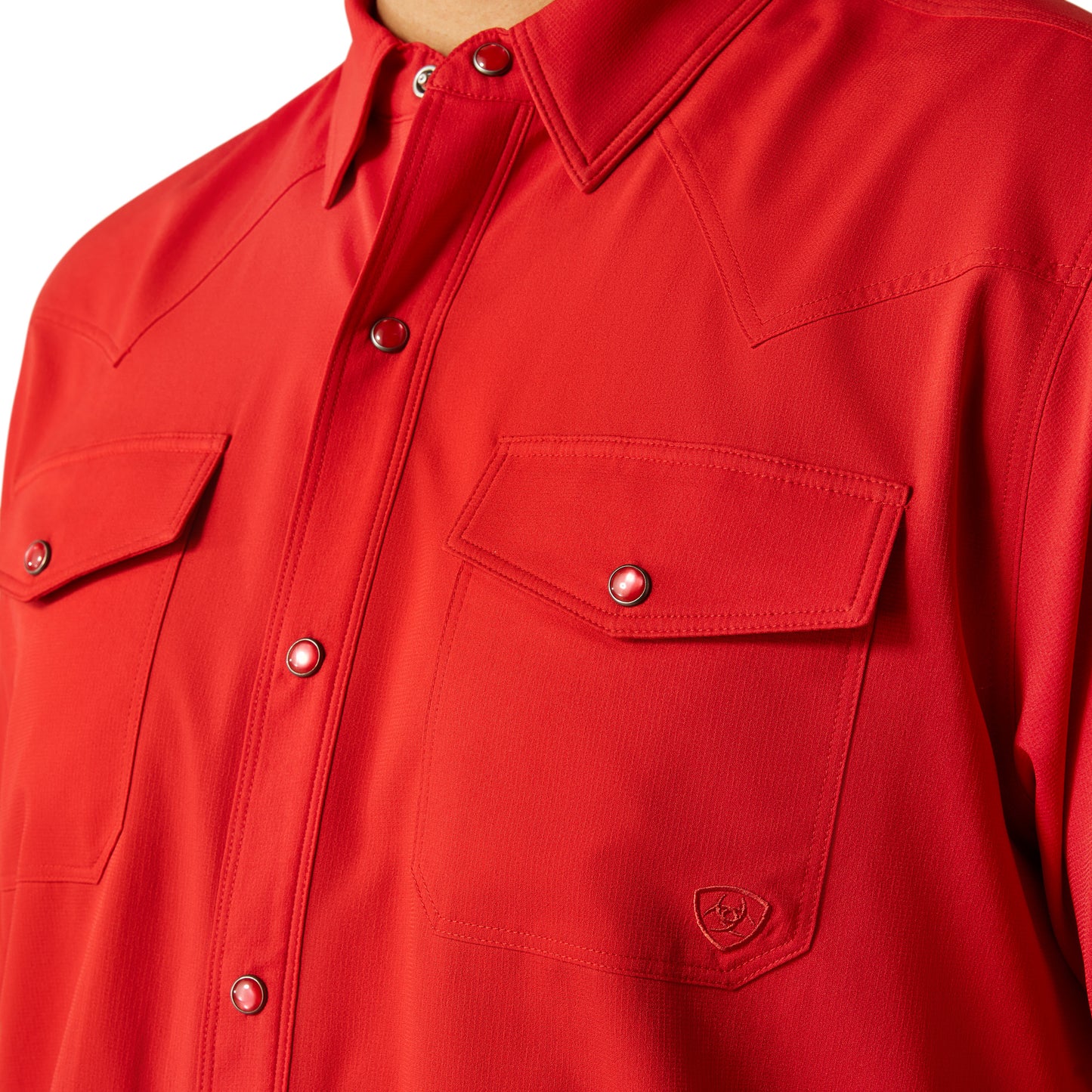 Ariat VentTEK Haute Red Western Fitted Shirt