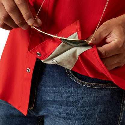 Ariat VentTEK Haute Red Western Fitted Shirt