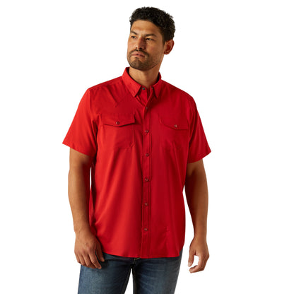 Ariat VentTEK Haute Red Western Fitted Shirt