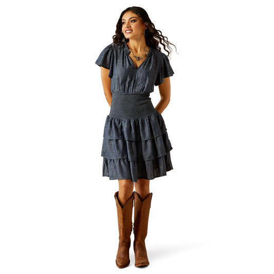 ARIAT STELLAR BLUE CHAMBRAY DRESS