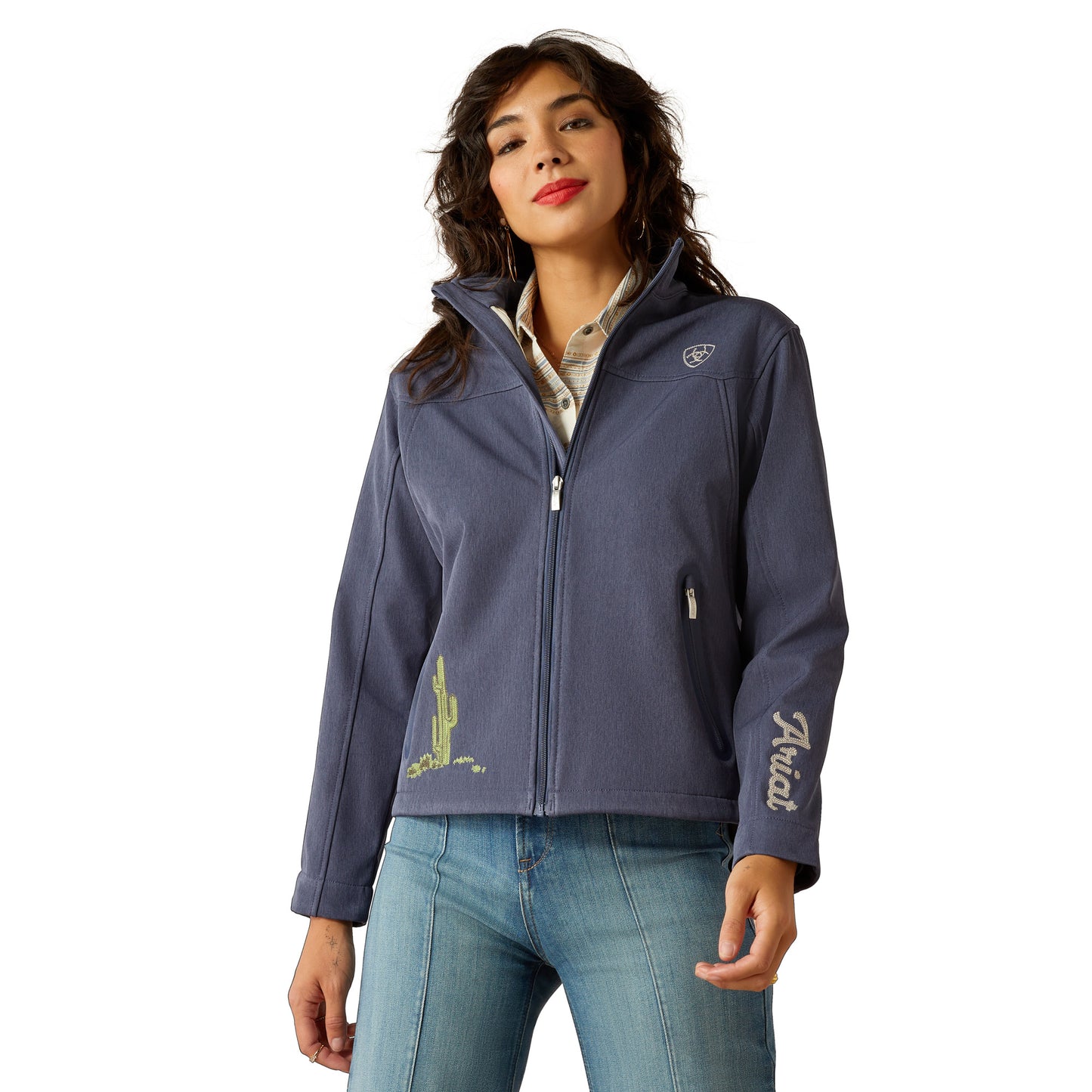 ARIAT NEW TEAM RIVERSIDE CHAMBRAY HERITAGE SOFTSHELL JACKET