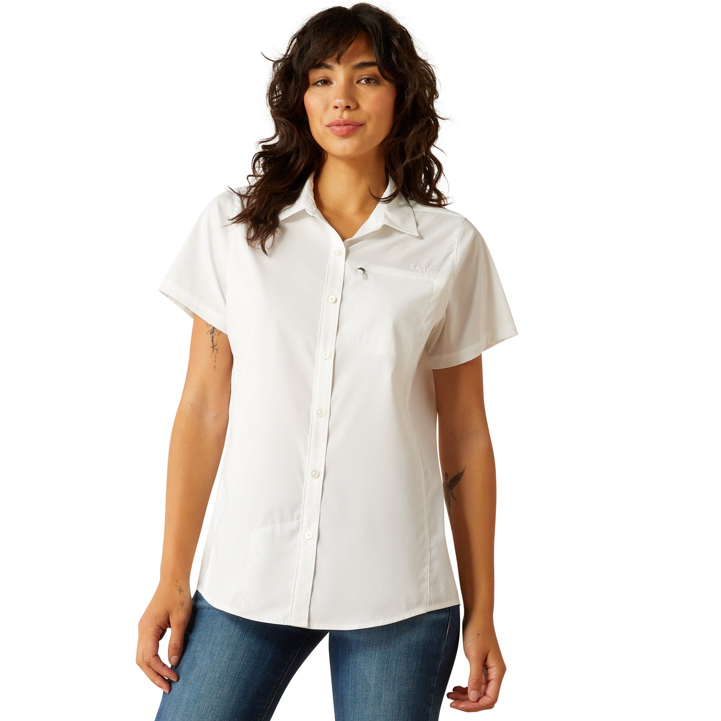 Ariat White Short Sleeve VentTEK Shirt