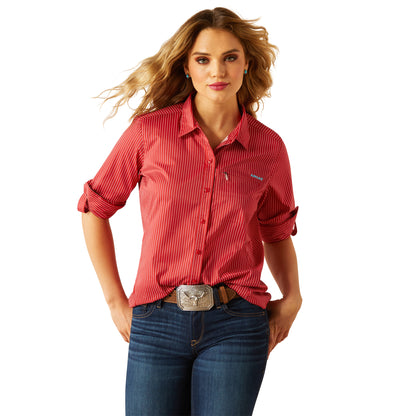 Ariat Equestrian Red Stripe VentTEK Shirt