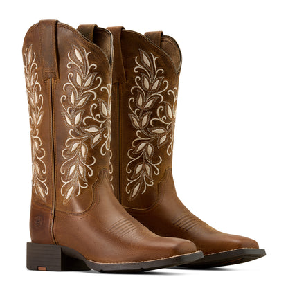Ariat Pearl Round Up Holly Wide Square Toe Western Boot
