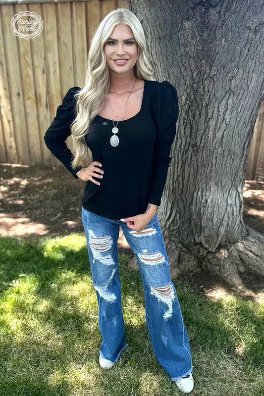 SOMETHING CLASSY BLACK TOP