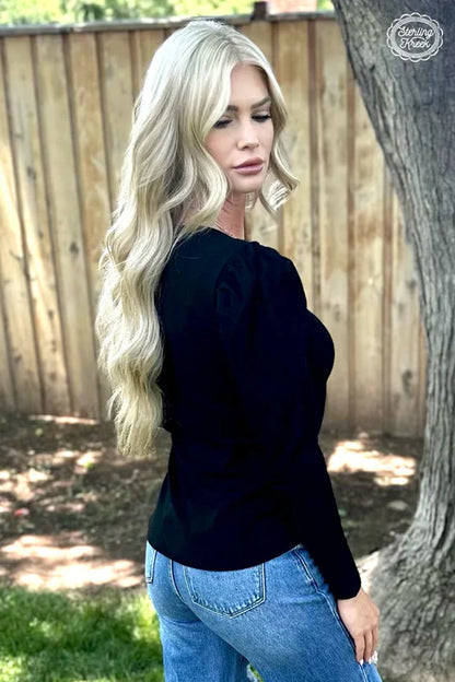 SOMETHING CLASSY BLACK TOP
