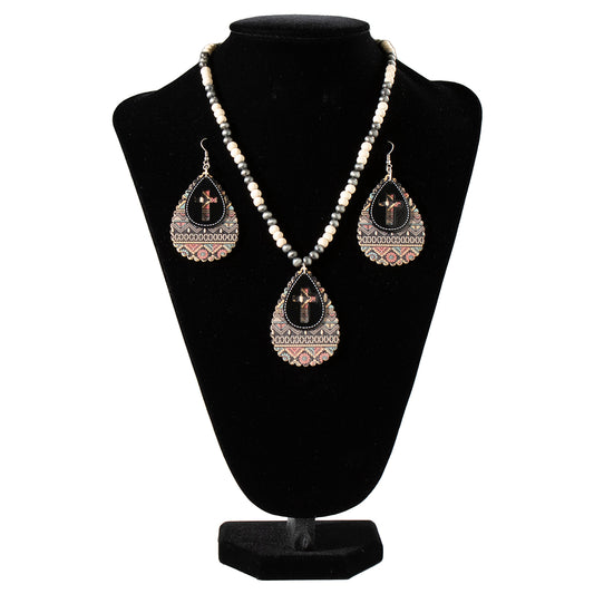 Cross Multi Color Jewelry Set