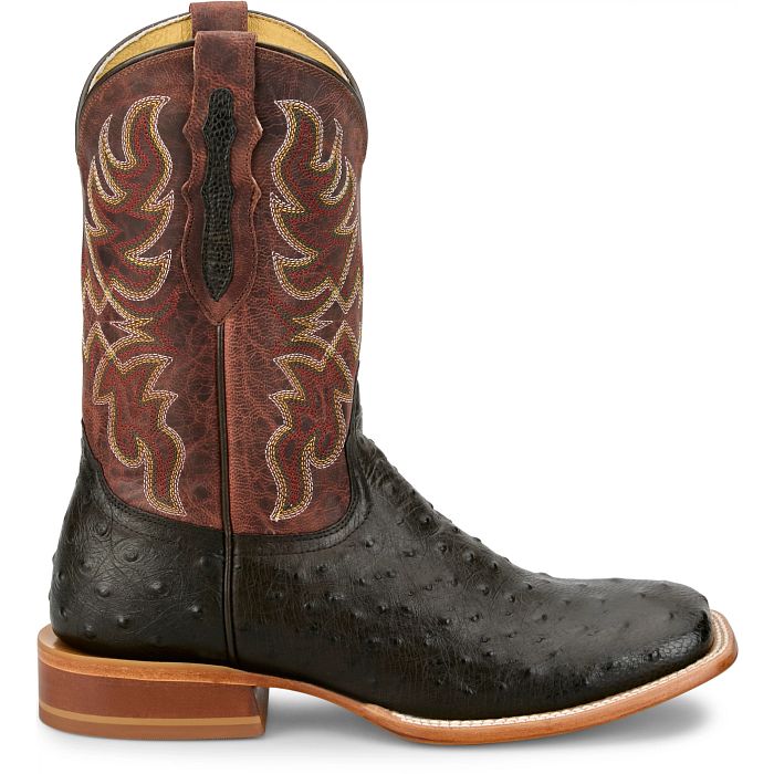 Tony Lama Blaine Chocolate Full Quill Ostrich Boot