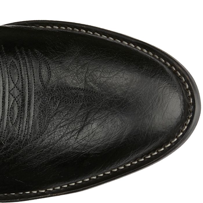 Tony Lama Bonham 13" Smooth Ostrich Black Western Boot