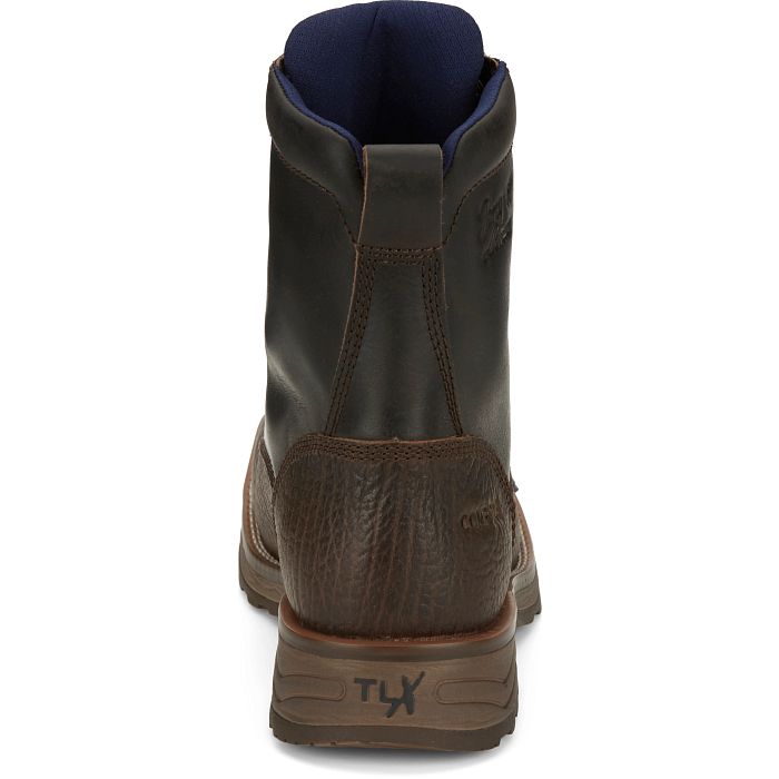 Tony Lama High Range Brown Pecan 8" Waterproof Comp Toe Work Boot