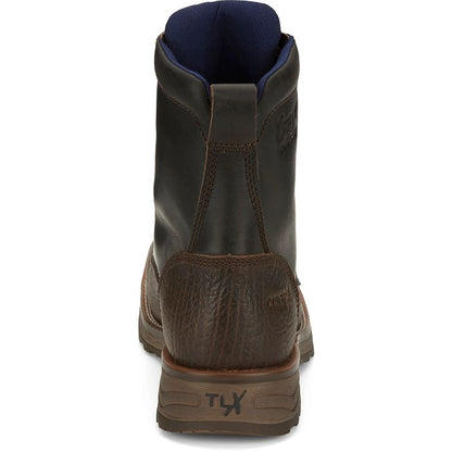 Tony Lama High Range Brown Pecan 8" Waterproof Comp Toe Work Boot