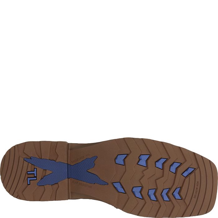 Tony Lama High Range Brown Pecan 8" Waterproof Comp Toe Work Boot