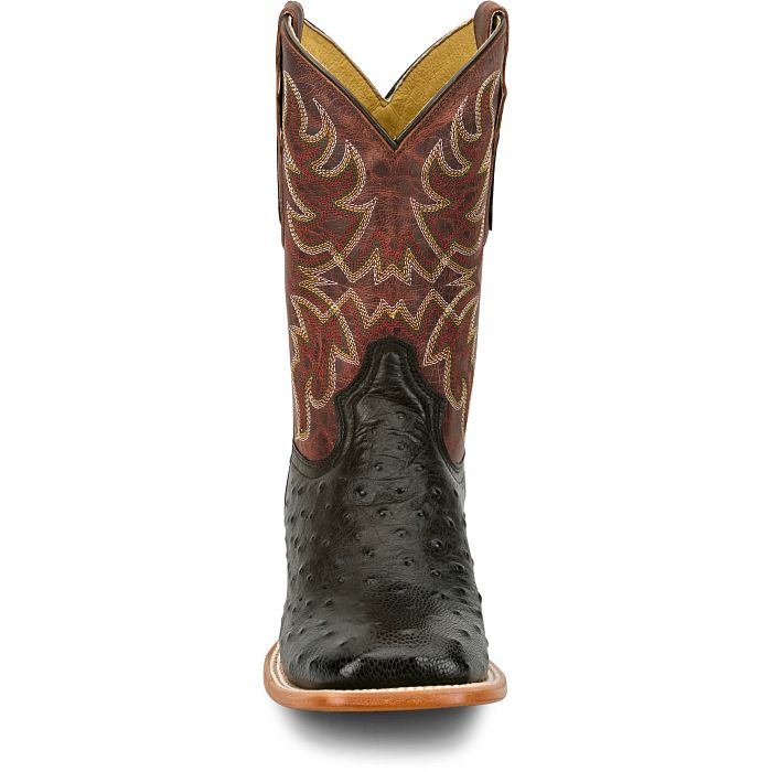 Tony Lama Blaine Chocolate Full Quill Ostrich Boot