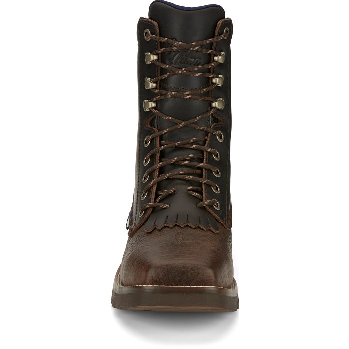 Tony Lama High Range Brown Pecan 8" Waterproof Comp Toe Work Boot