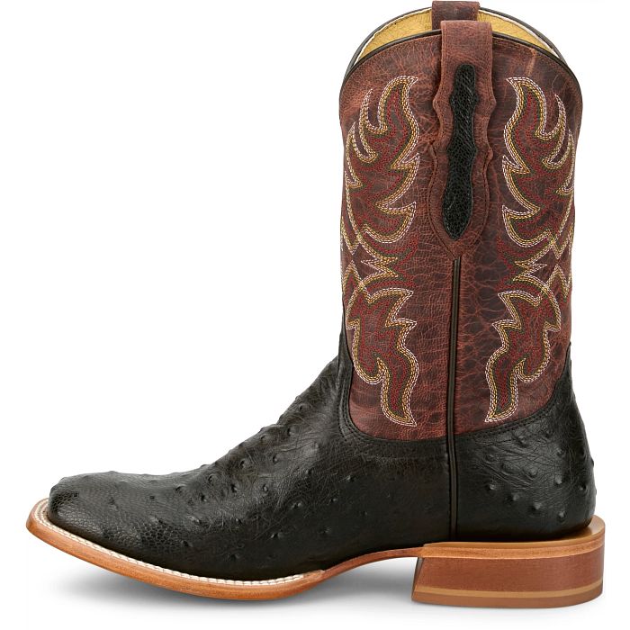 Tony Lama Blaine Chocolate Full Quill Ostrich Boot