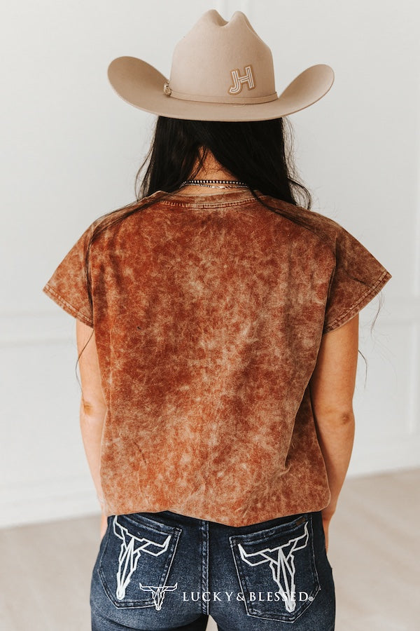 See You Cowboy Wash Patch Embroidered Shirt