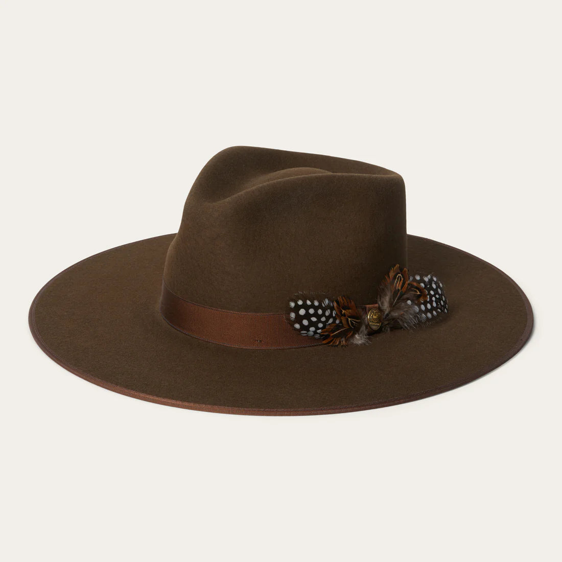 Stetson Midtown Oak Wide Flat Brim Hat