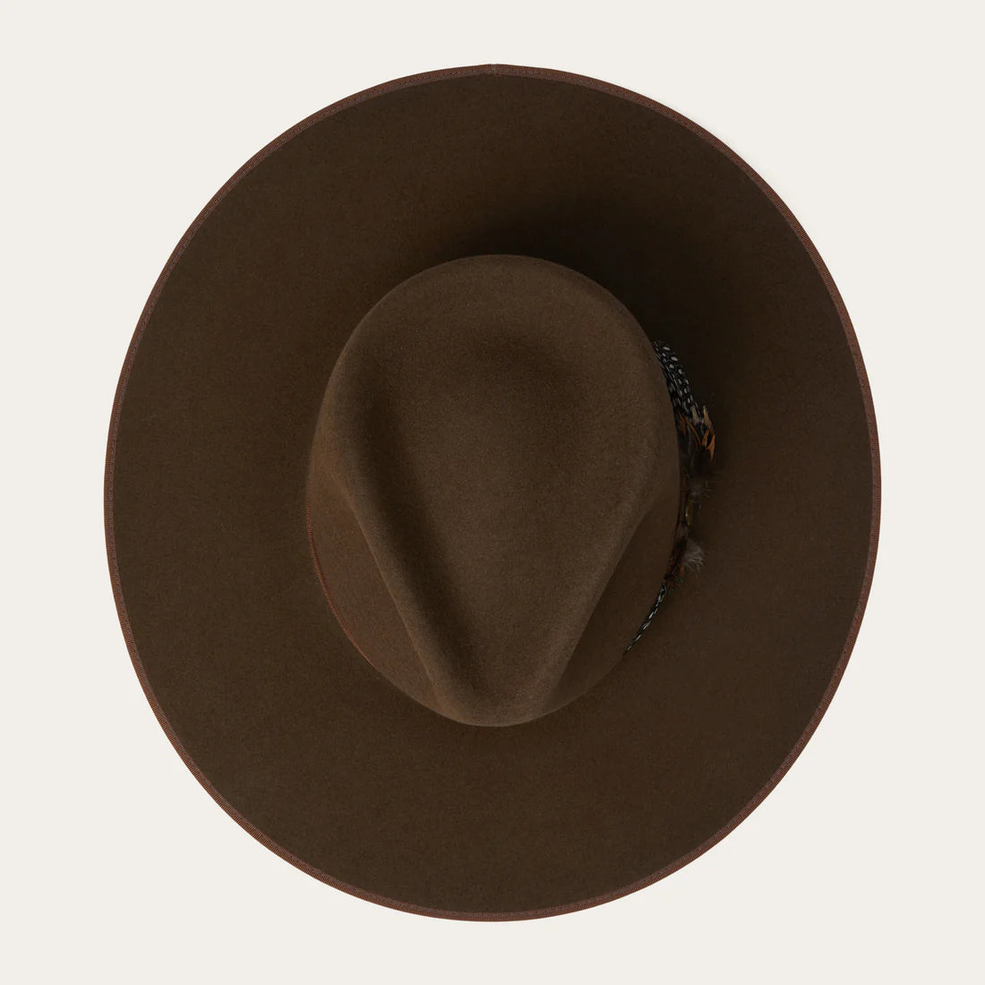 Stetson Midtown Oak Wide Flat Brim Hat