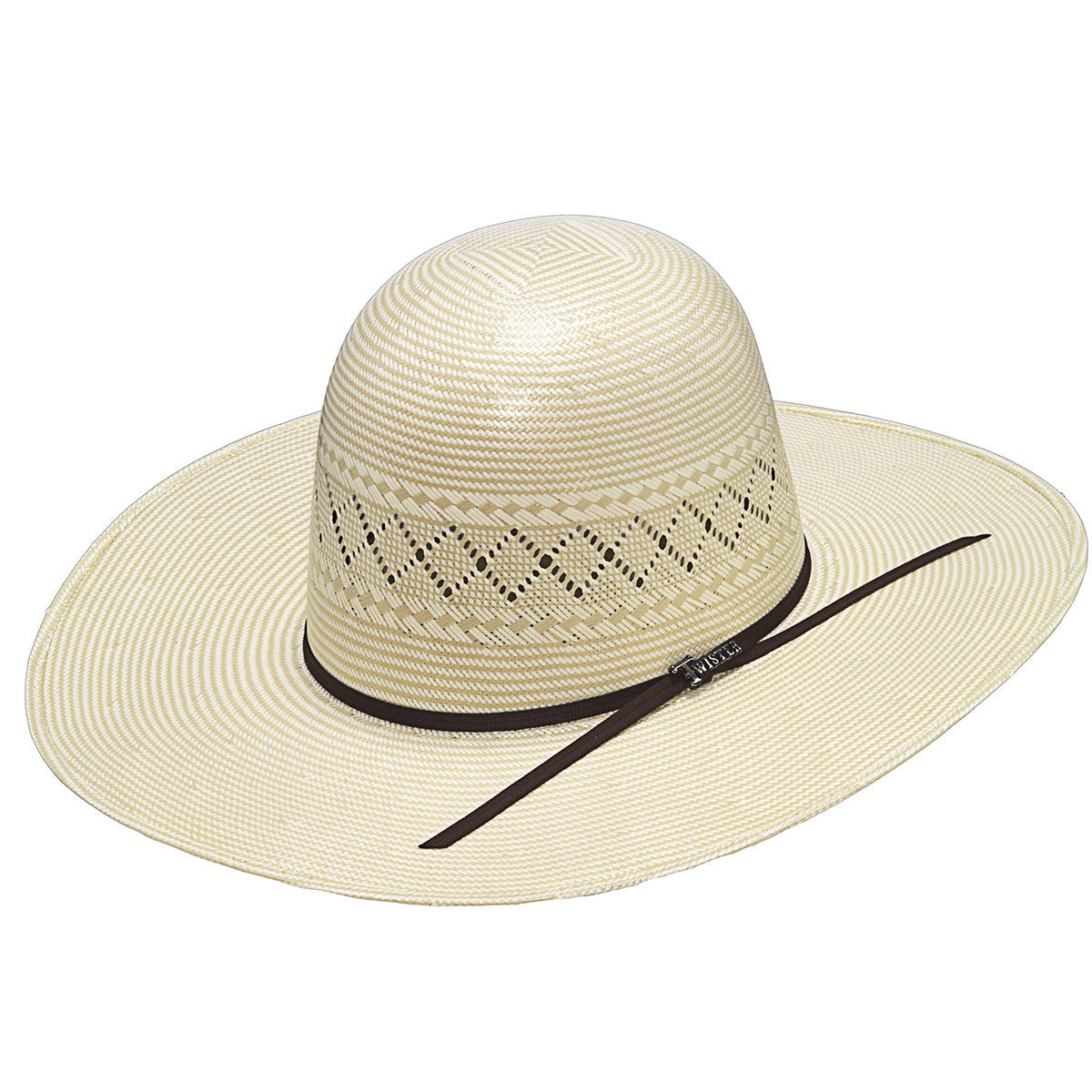 TWISTER 20X SHANTUNG OPEN CROWN STRAW HAT