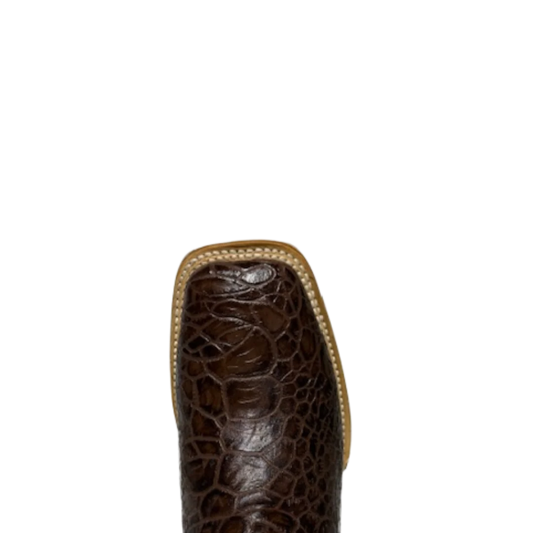 Cowtown Men's Brown Sea Turtle Print Leather Western Boot