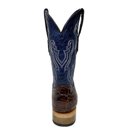 Cowtown Men's Brown Sea Turtle Print Leather Western Boot