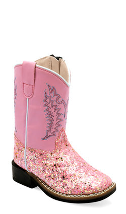 Old West Toddler Fancy Stitch Western Boots