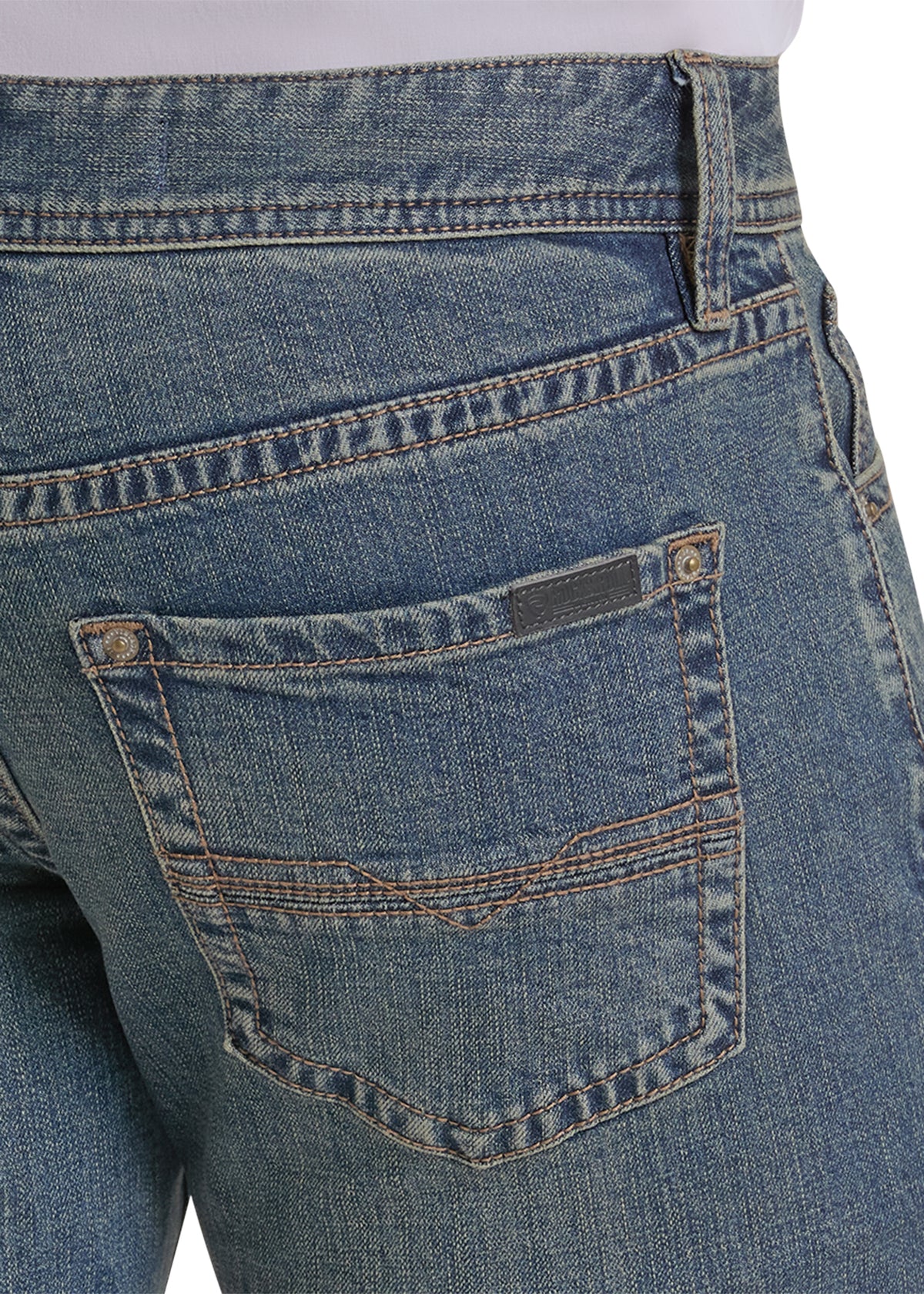 Rock & Roll Vintage '46 Regular Fit Medium Wash Straight Leg Jeans