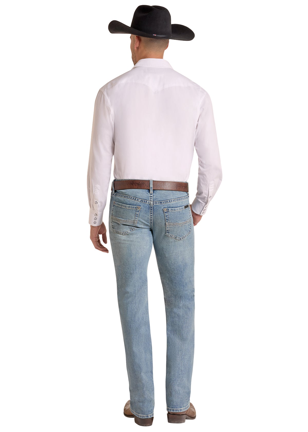 Rock & Roll Denim Revolver Light Denim Straight Leg Jean