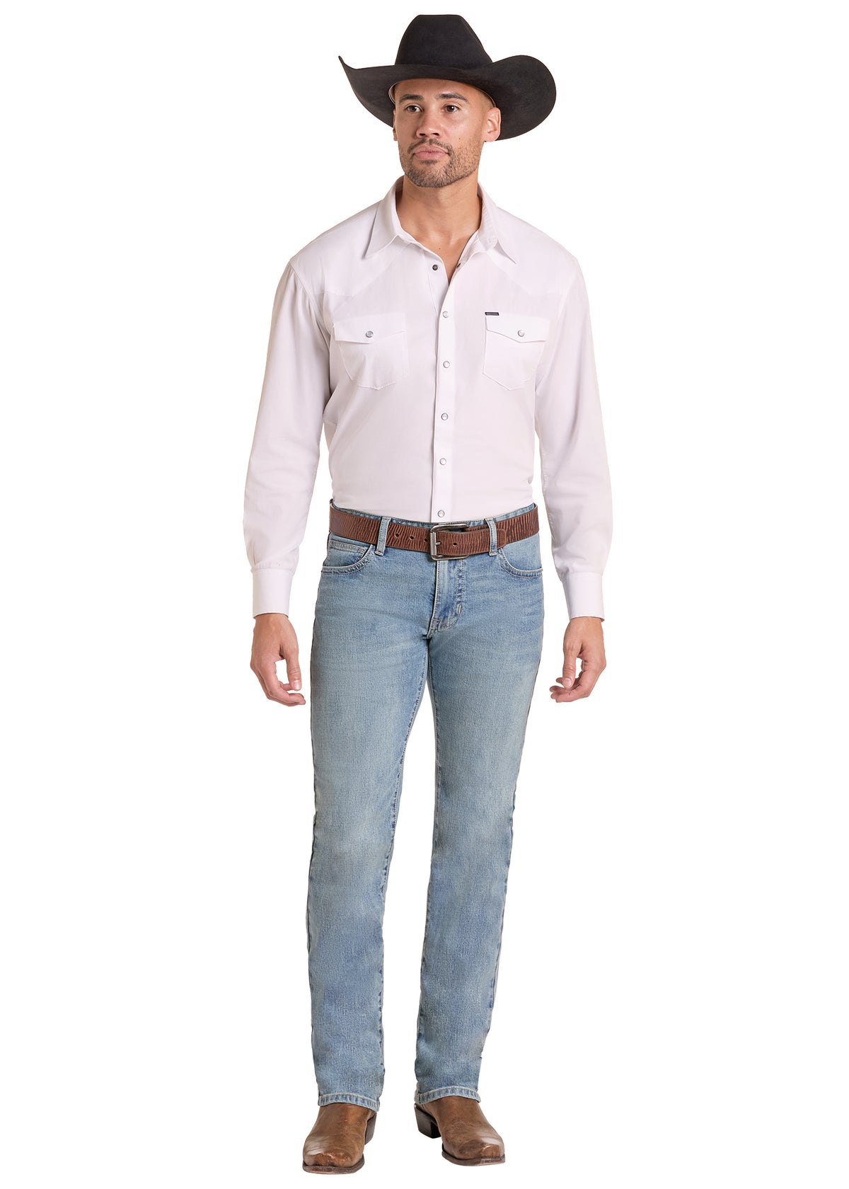 Rock & Roll Denim Revolver Light Denim Straight Leg Jean