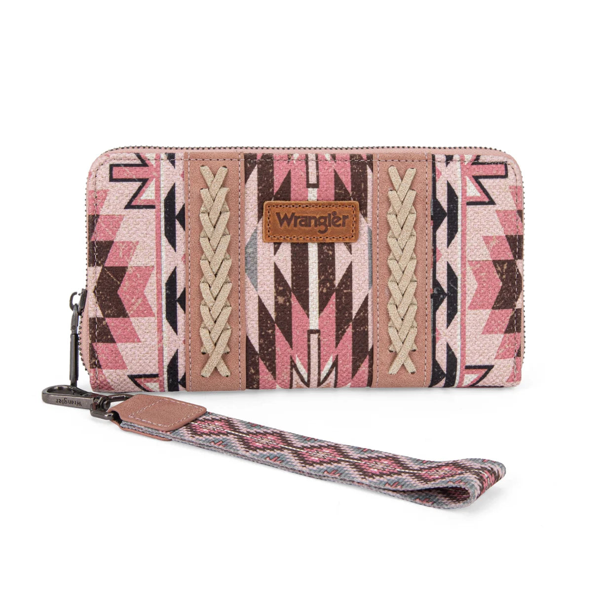 Wrangler Dark Pink Southwestern Art Print Wallet