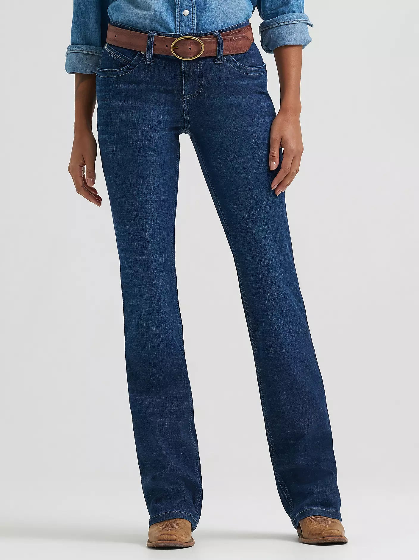 Wrangler Q-Baby Boot Scootin Mid-Rise Bootcut Ultimate Riding Jean