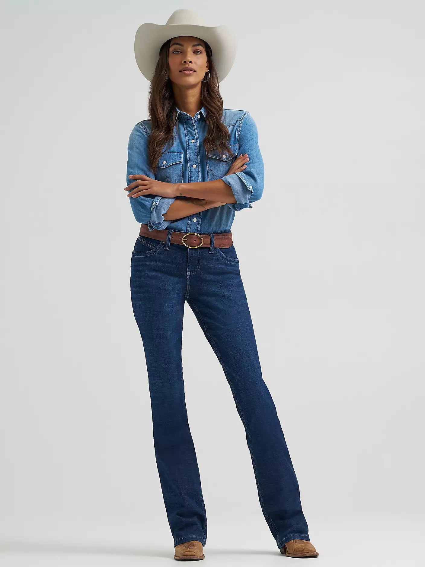 Wrangler Q-Baby Boot Scootin Mid-Rise Bootcut Ultimate Riding Jean