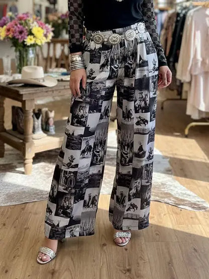 Western Cowboy Patchwork Pant