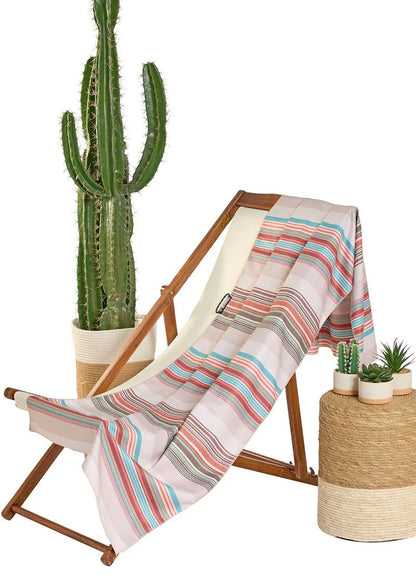 Rock & Roll Denim Striped Microfiber Towel